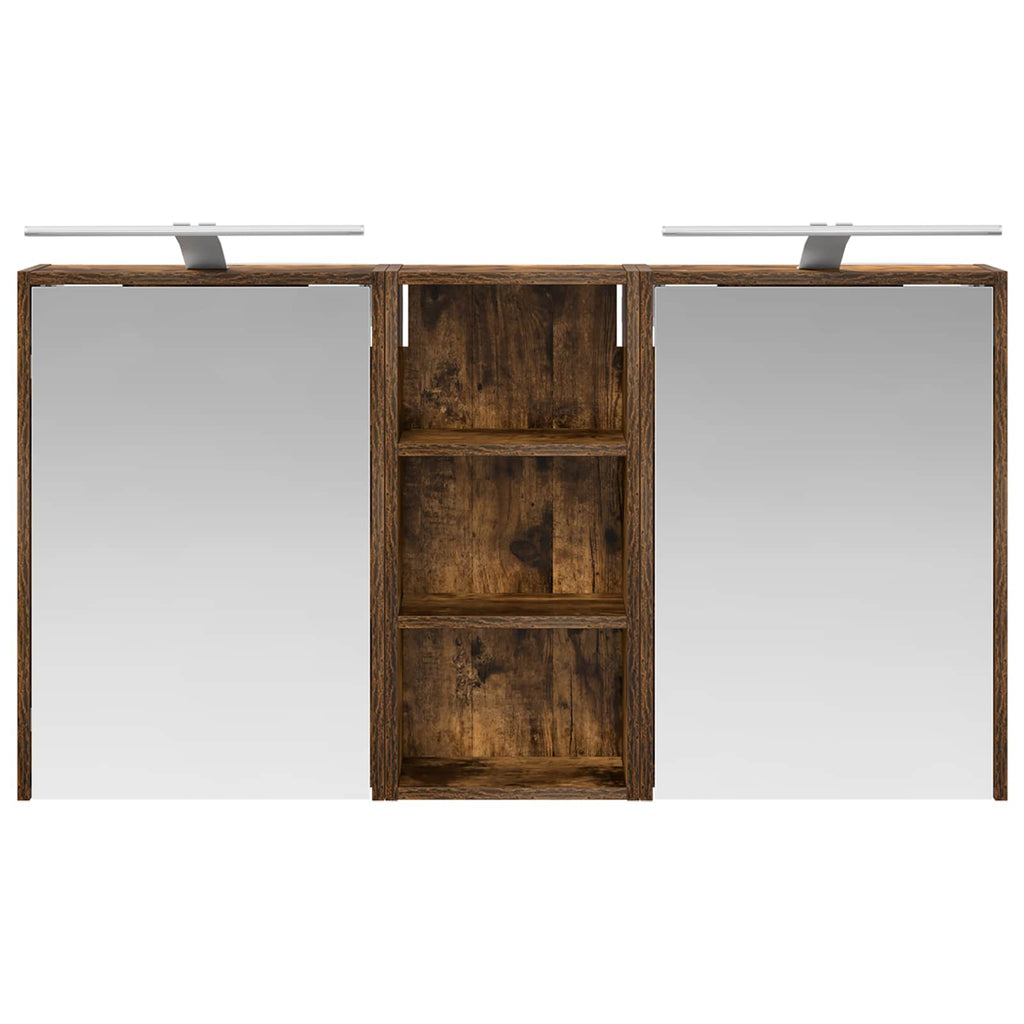 Badezimmerschrank-Set 3 pcs 116 x 16 x 62,5 cm Holzwerkstoff
