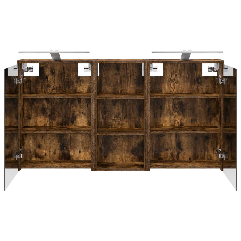 Badezimmerschrank-Set 3 pcs 116 x 16 x 62,5 cm Holzwerkstoff