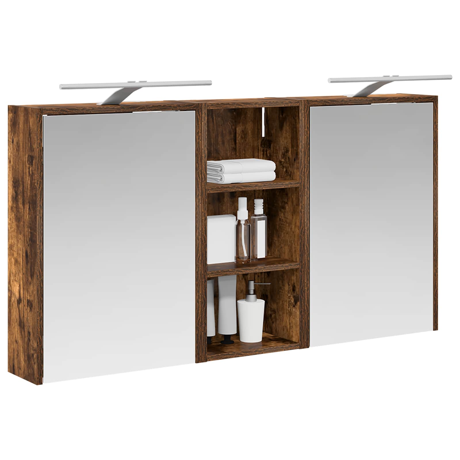 Badezimmerschrank-Set 3 pcs 116 x 16 x 62,5 cm Holzwerkstoff