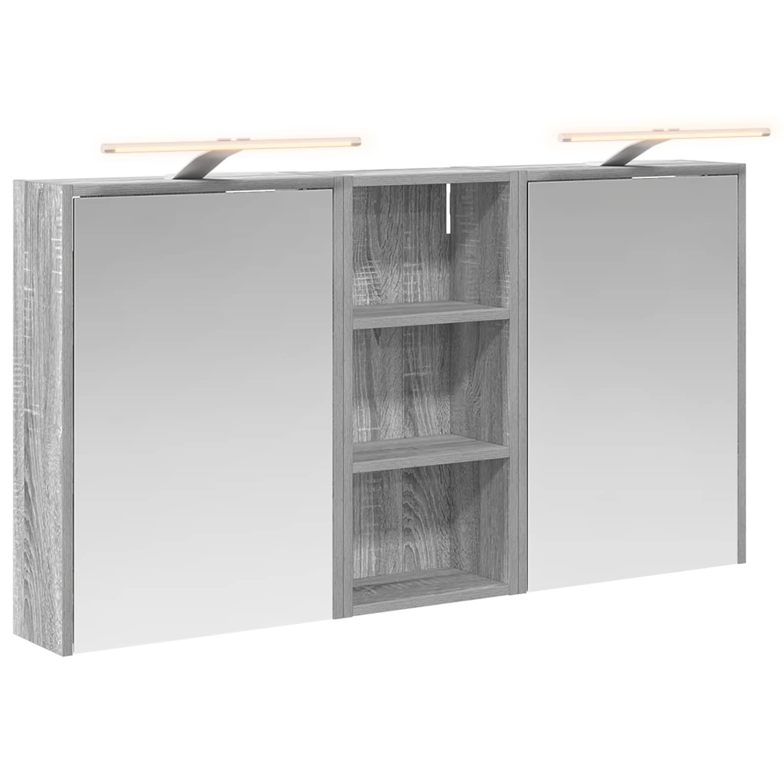 Badezimmerschrank-Set 3 pcs 116 x 16 x 62,5 cm Holzwerkstoff