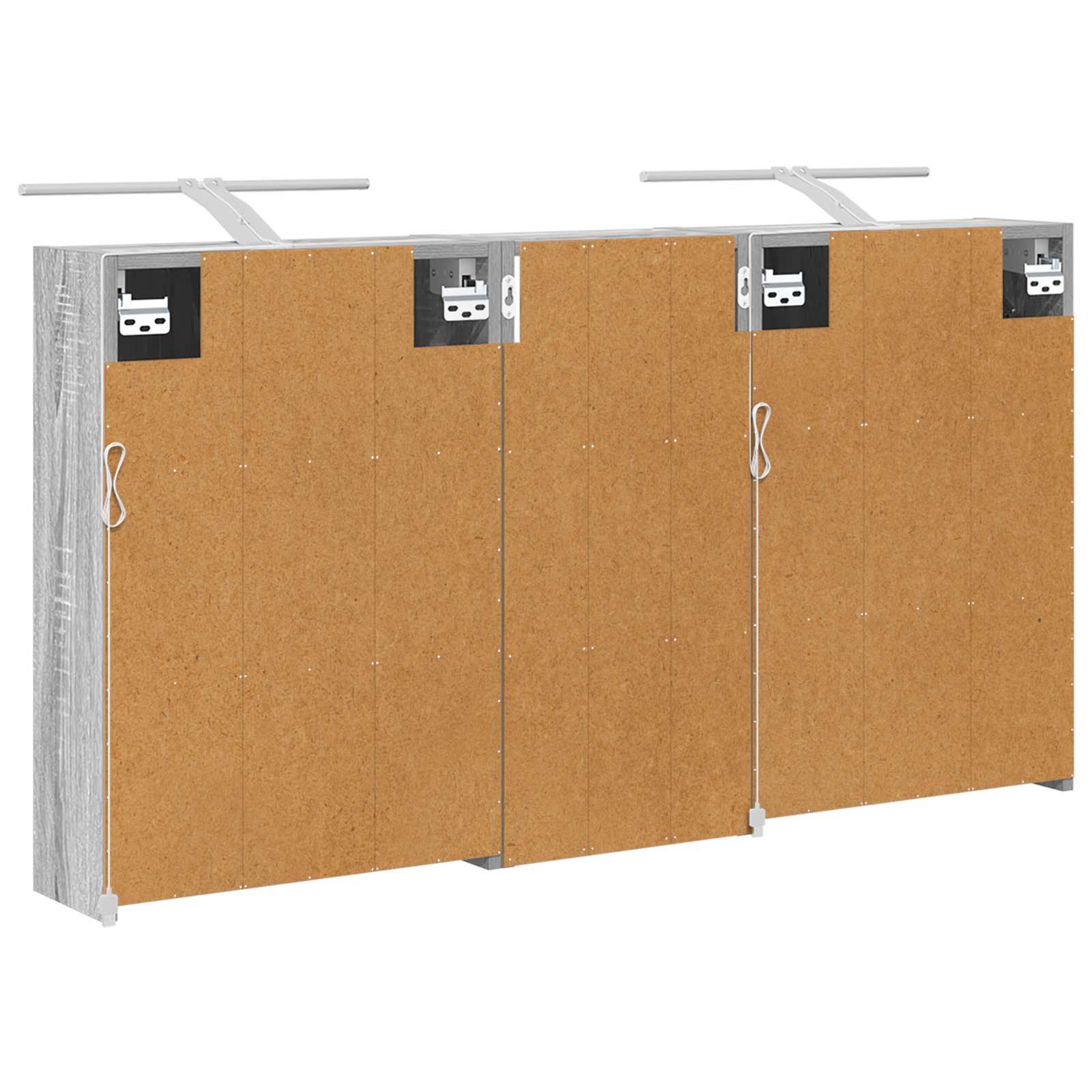 Badezimmerschrank-Set 3 pcs 116 x 16 x 62,5 cm Holzwerkstoff