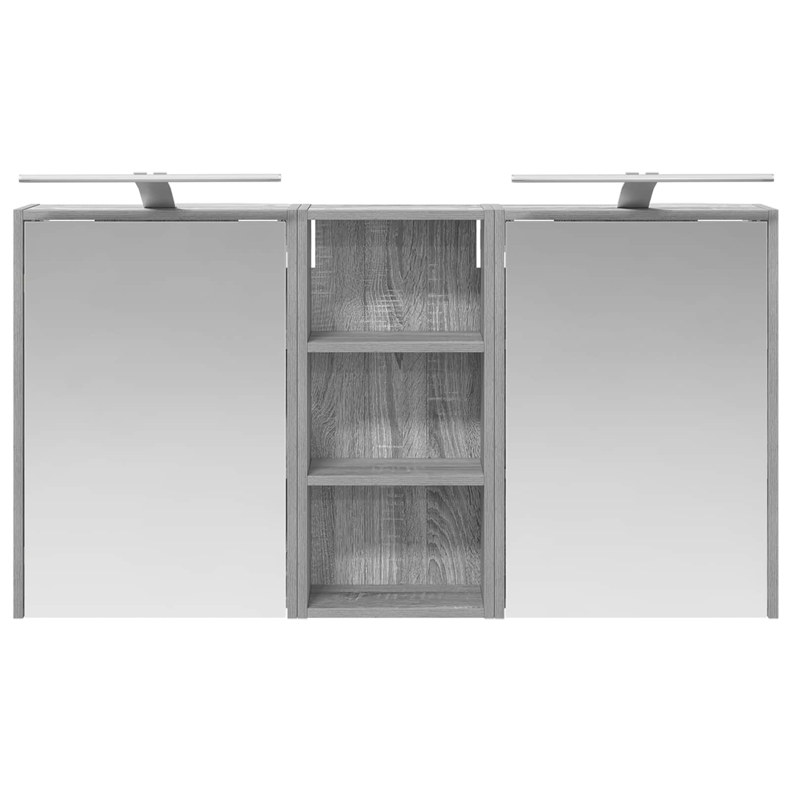 Badezimmerschrank-Set 3 pcs 116 x 16 x 62,5 cm Holzwerkstoff