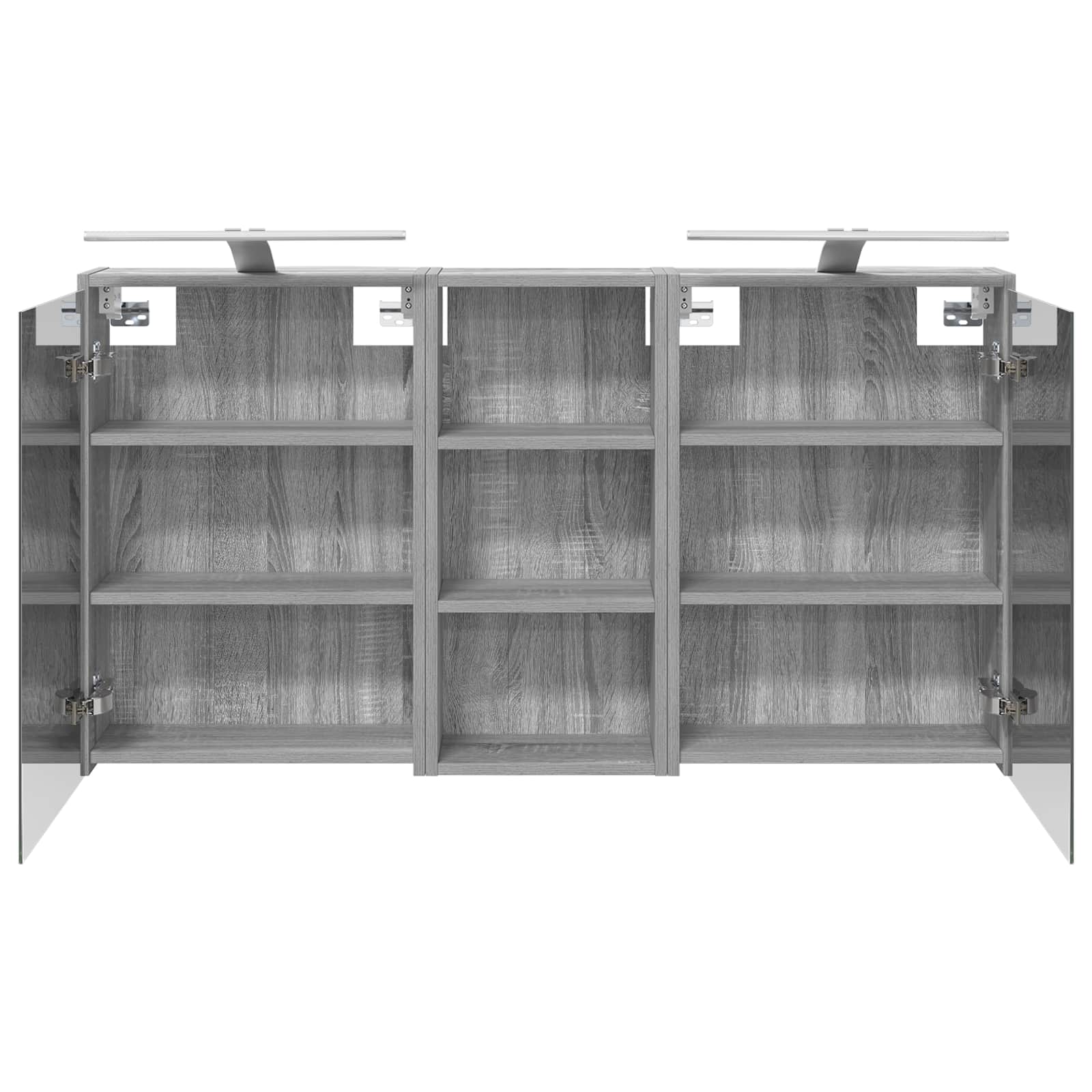 Badezimmerschrank-Set 3 pcs 116 x 16 x 62,5 cm Holzwerkstoff