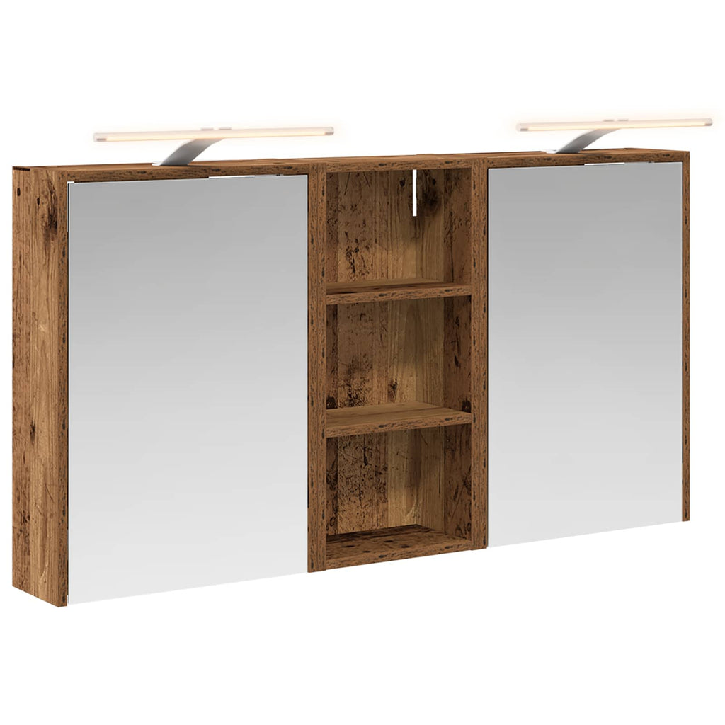 Badezimmerschrank-Set 3 pcs 116 x 16 x 62,5 cm Holzwerkstoff