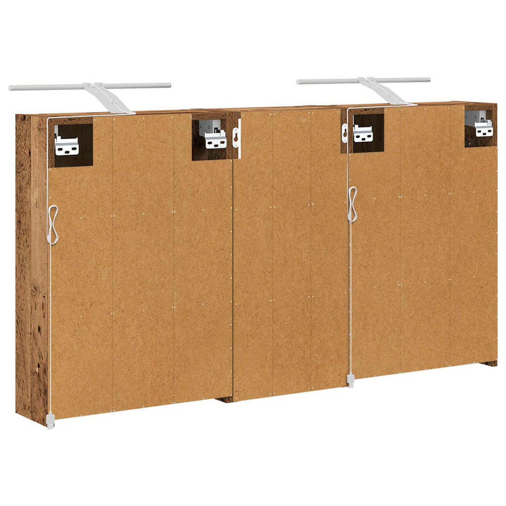 Badezimmerschrank-Set 3 pcs 116 x 16 x 62,5 cm Holzwerkstoff