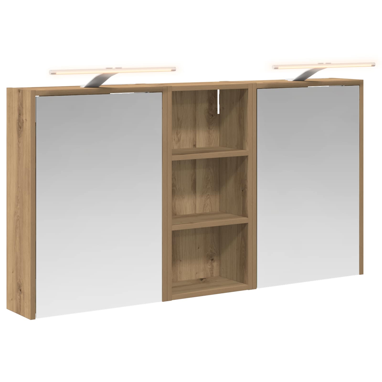 Badezimmerschrank-Set 3 pcs 116 x 16 x 62,5 cm Holzwerkstoff
