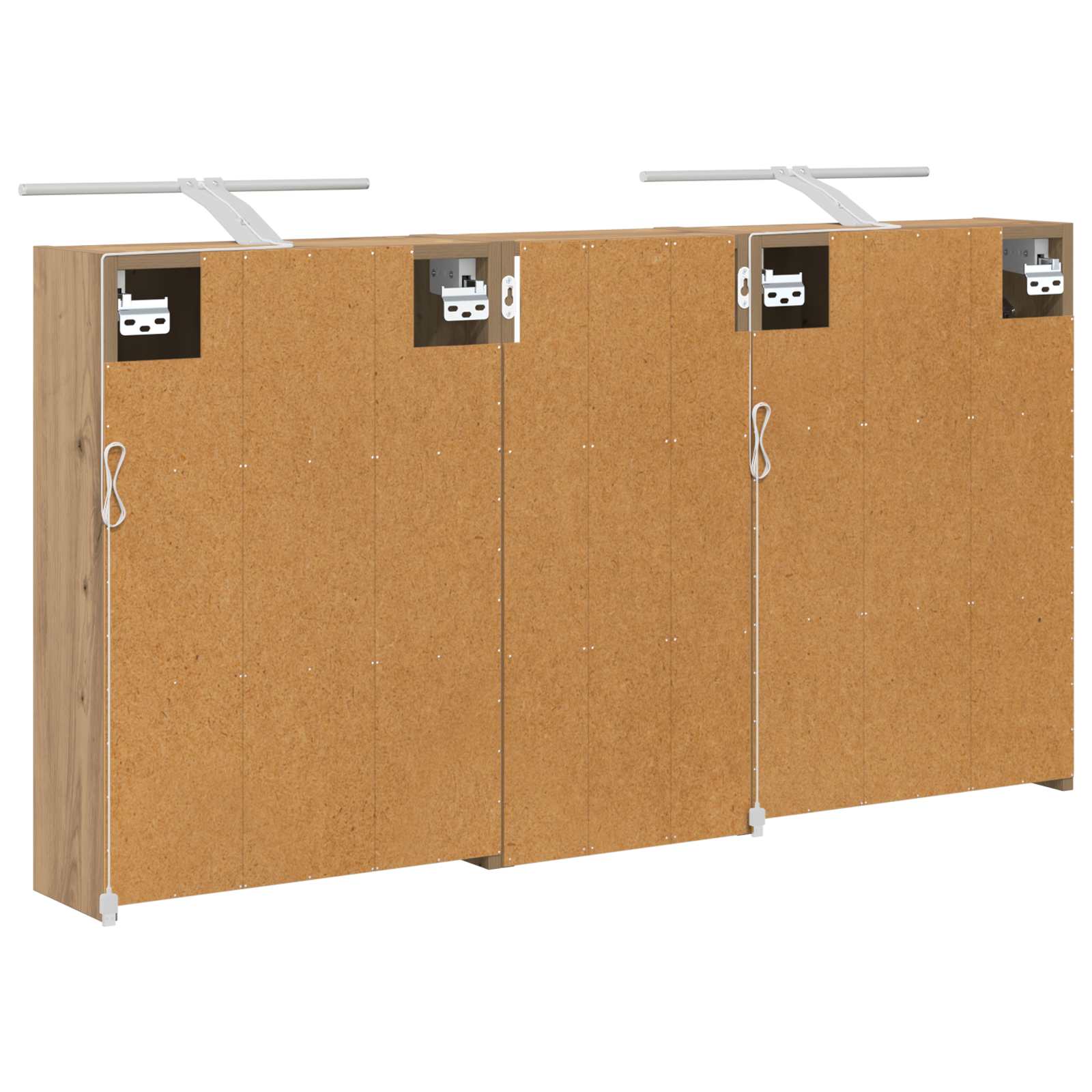 Badezimmerschrank-Set 3 pcs 116 x 16 x 62,5 cm Holzwerkstoff