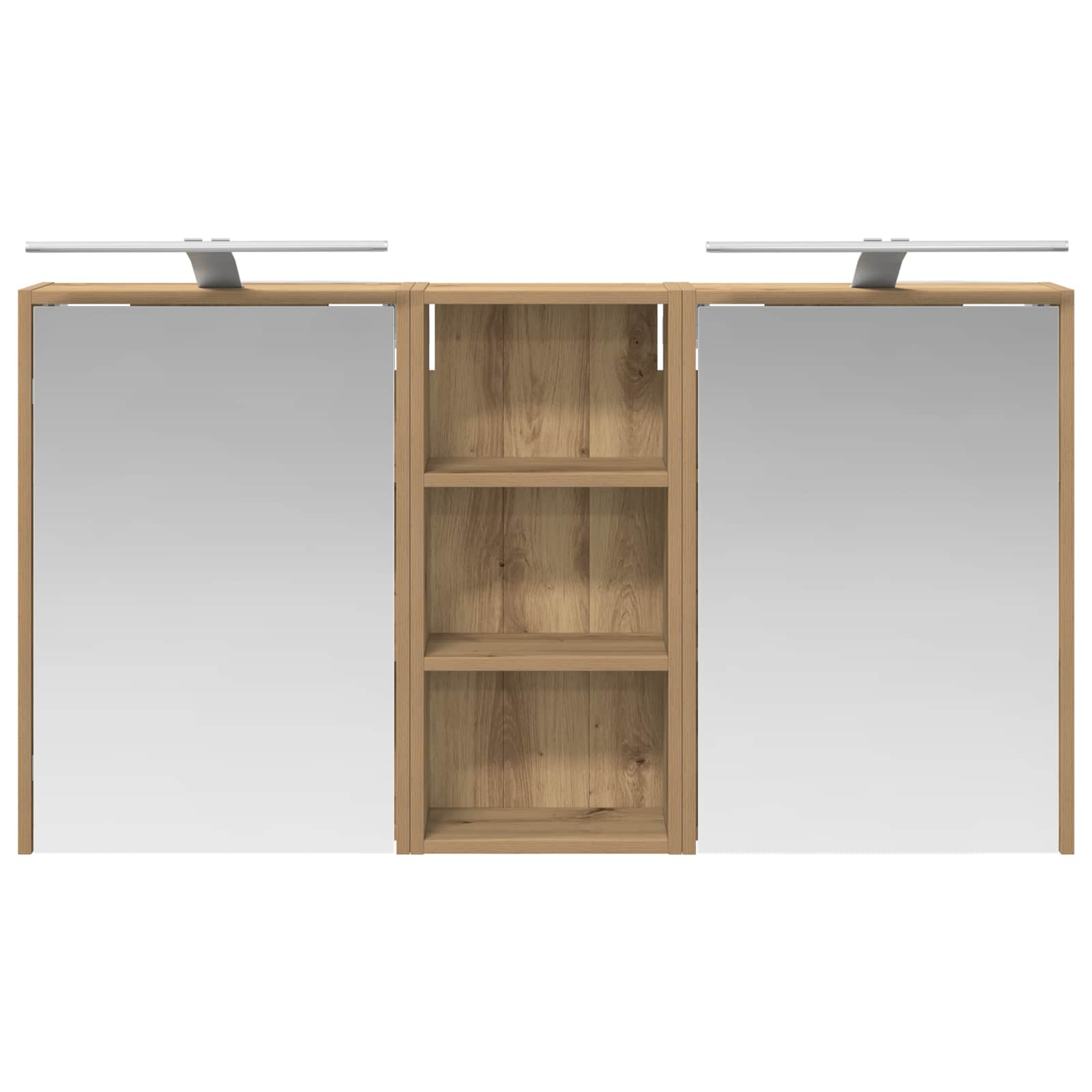 Badezimmerschrank-Set 3 pcs 116 x 16 x 62,5 cm Holzwerkstoff