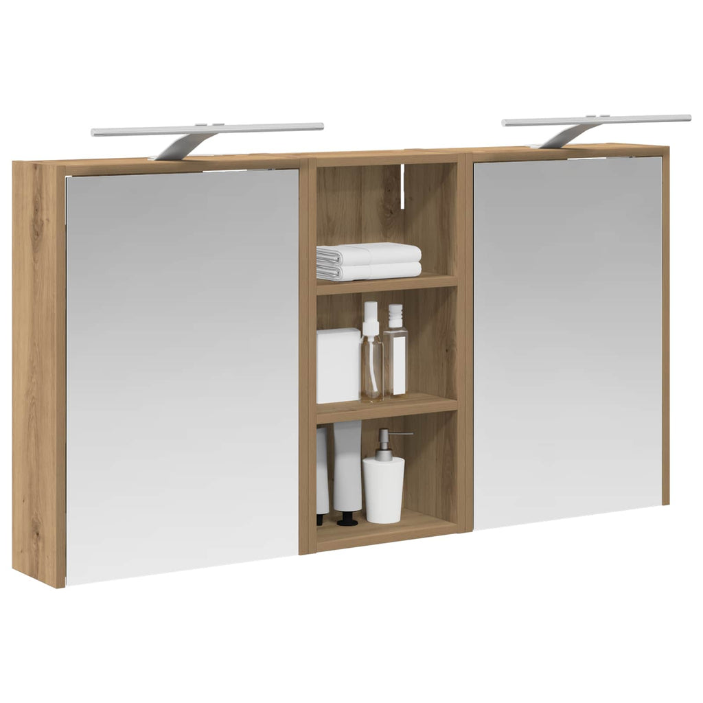 Badezimmerschrank-Set 3 pcs 116 x 16 x 62,5 cm Holzwerkstoff
