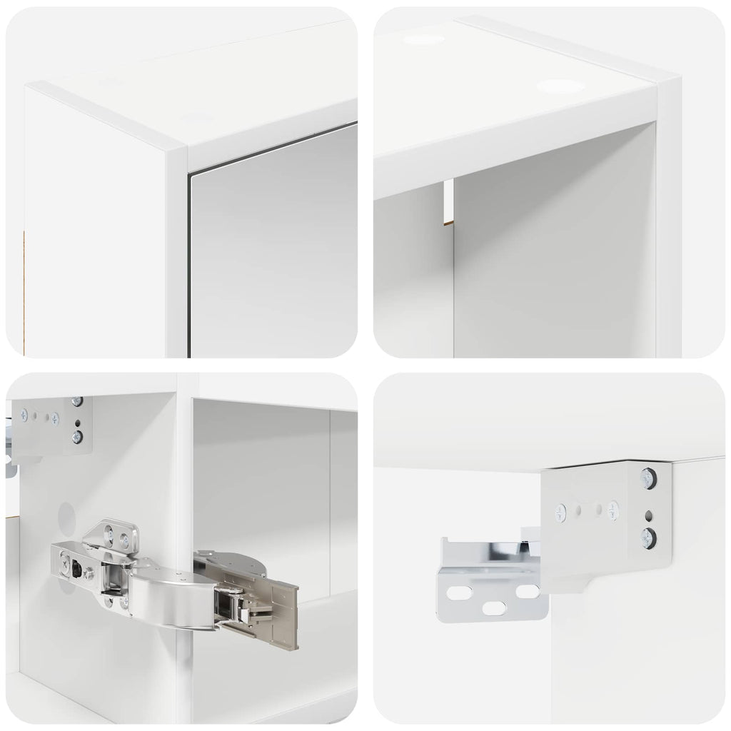Badezimmerschrank-Set 3 pcs 126 x 16 x 62,5 cm Holzwerkstoff
