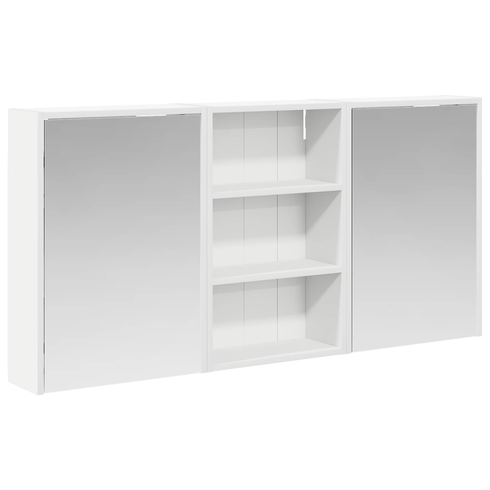 Badezimmerschrank-Set 3 pcs 126 x 16 x 62,5 cm Holzwerkstoff