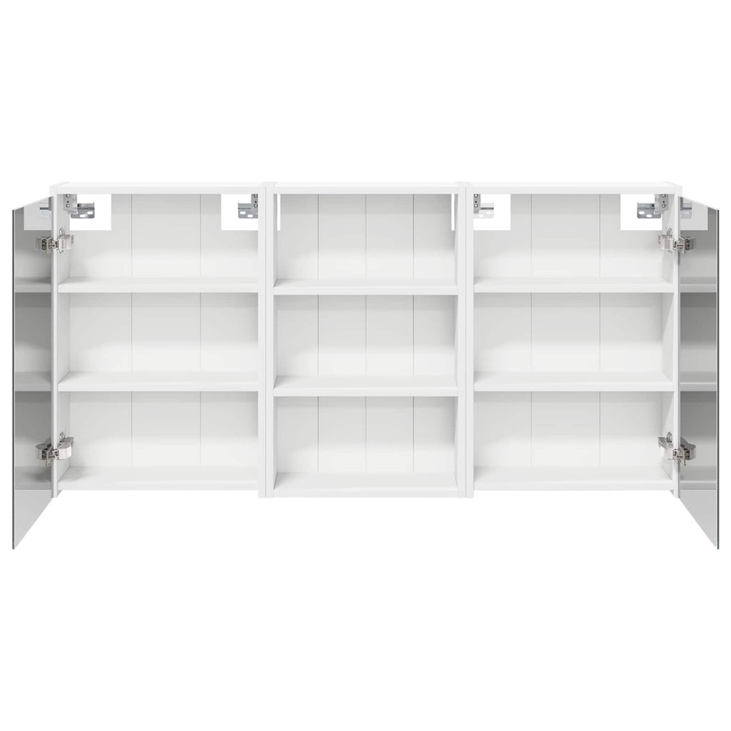 Badezimmerschrank-Set 3 pcs 126 x 16 x 62,5 cm Holzwerkstoff