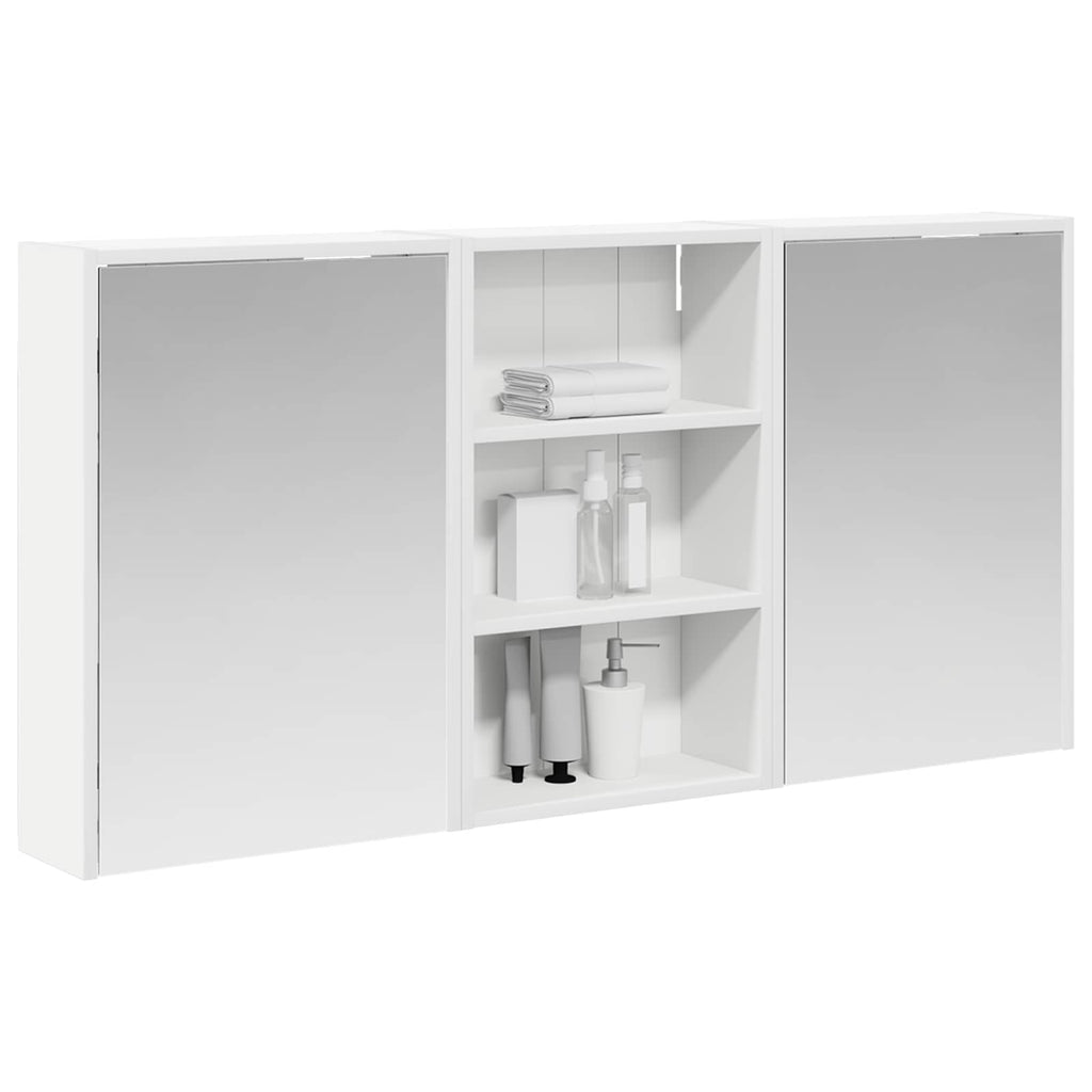 Badezimmerschrank-Set 3 pcs 126 x 16 x 62,5 cm Holzwerkstoff