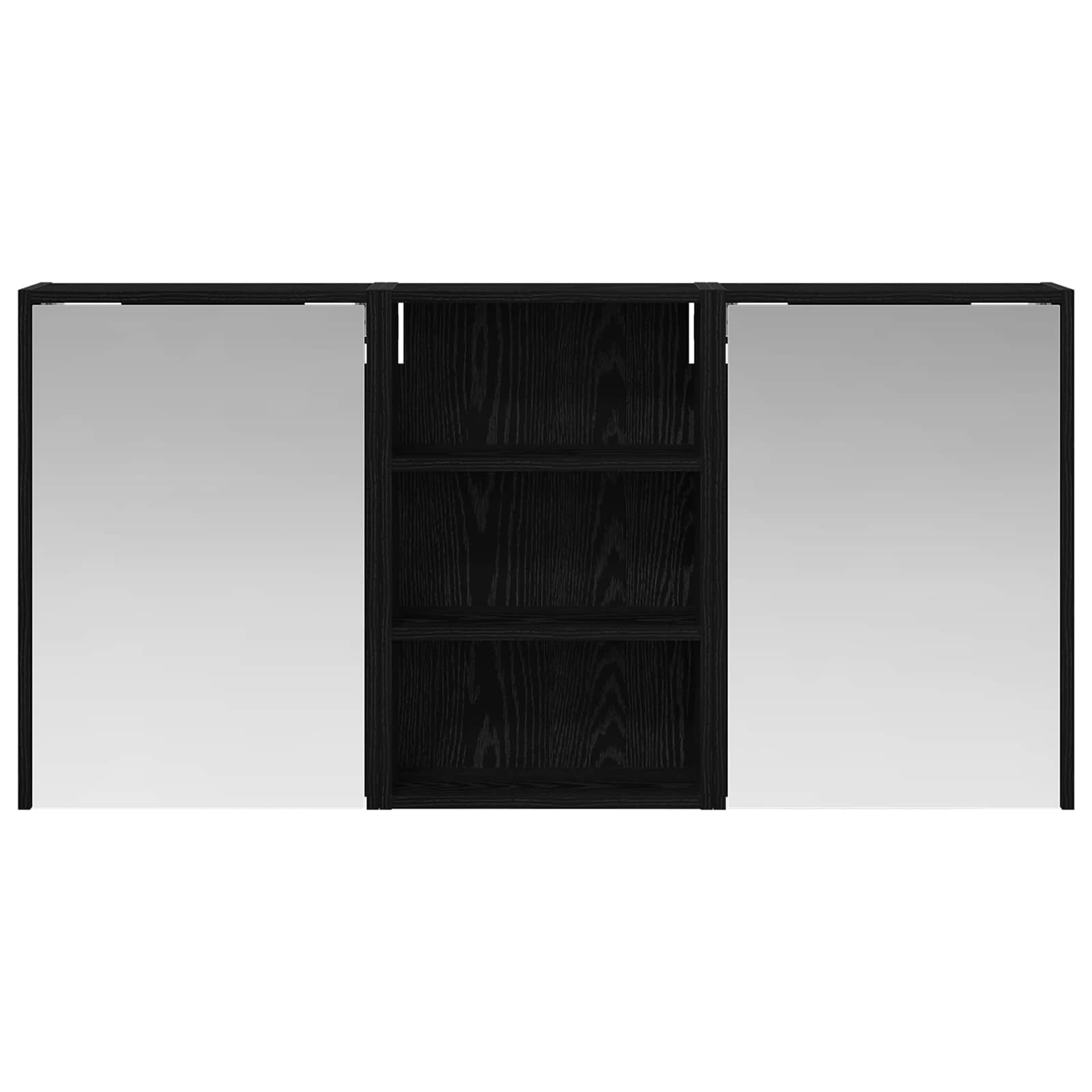 Badezimmerschrank-Set 3 pcs 126 x 16 x 62,5 cm Holzwerkstoff