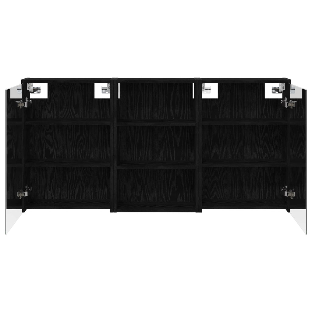 Badezimmerschrank-Set 3 pcs 126 x 16 x 62,5 cm Holzwerkstoff