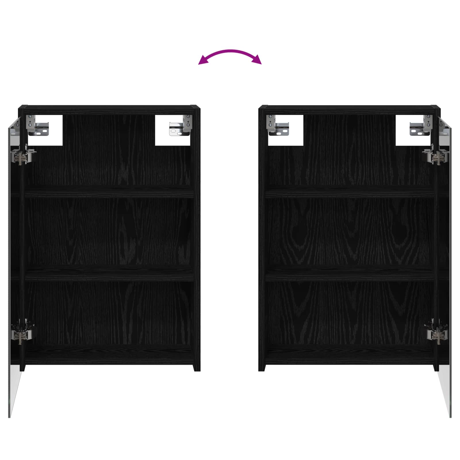 Badezimmerschrank-Set 3 pcs 126 x 16 x 62,5 cm Holzwerkstoff