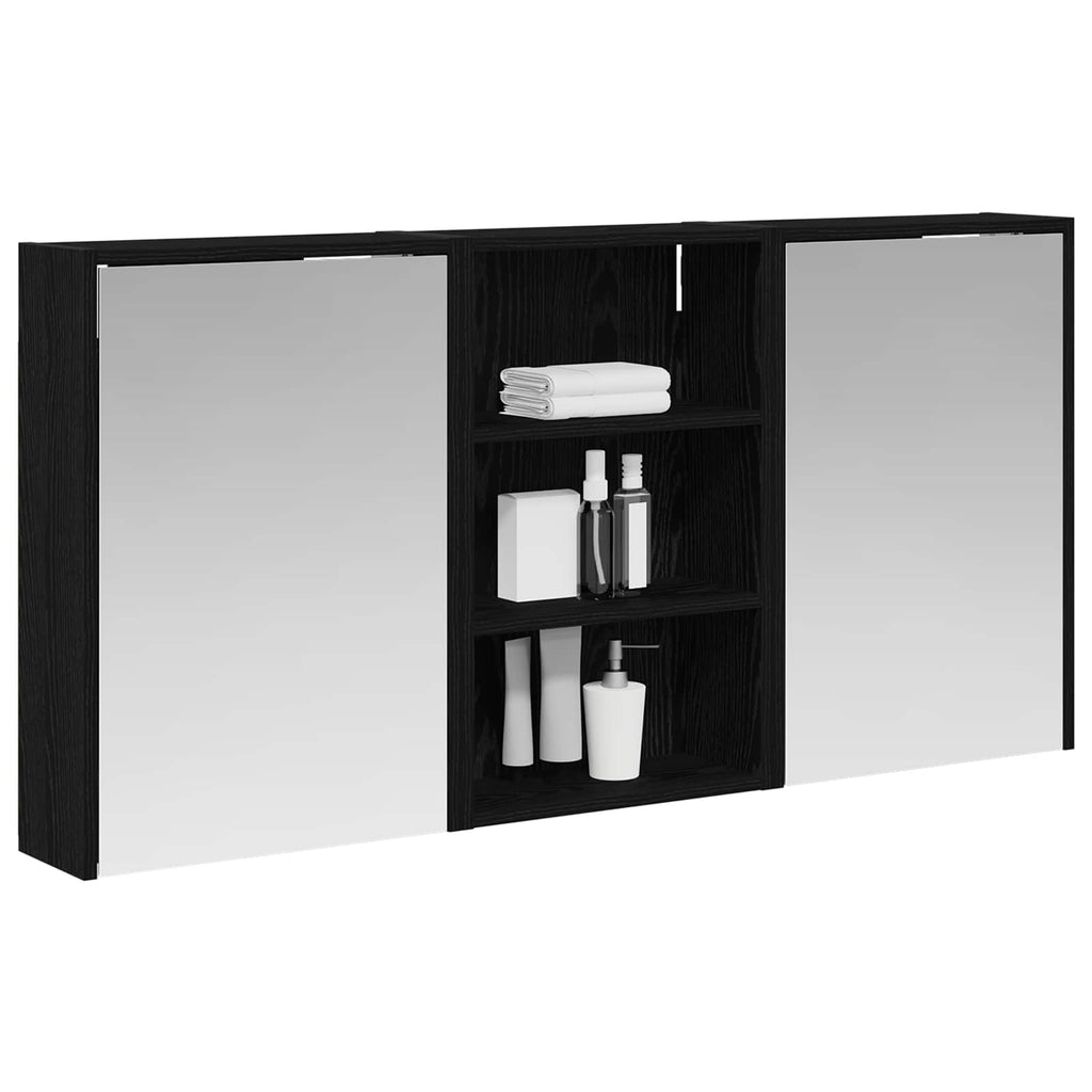 Badezimmerschrank-Set 3 pcs 126 x 16 x 62,5 cm Holzwerkstoff
