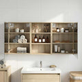 Badezimmerschrank-Set 3 pcs 126 x 16 x 62,5 cm Holzwerkstoff