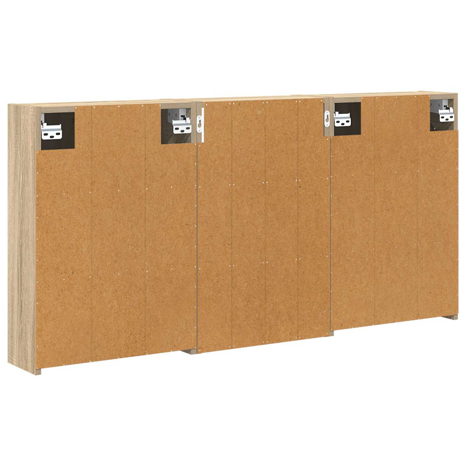 Badezimmerschrank-Set 3 pcs 126 x 16 x 62,5 cm Holzwerkstoff