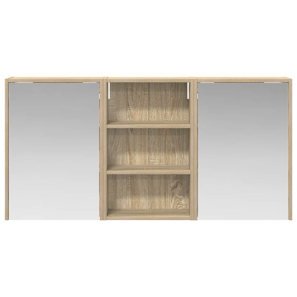Badezimmerschrank-Set 3 pcs 126 x 16 x 62,5 cm Holzwerkstoff