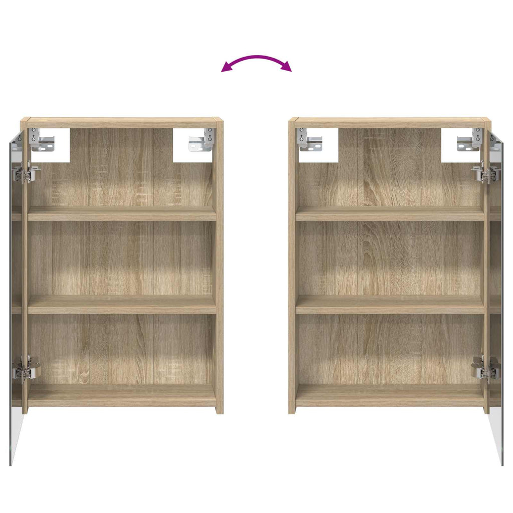Badezimmerschrank-Set 3 pcs 126 x 16 x 62,5 cm Holzwerkstoff