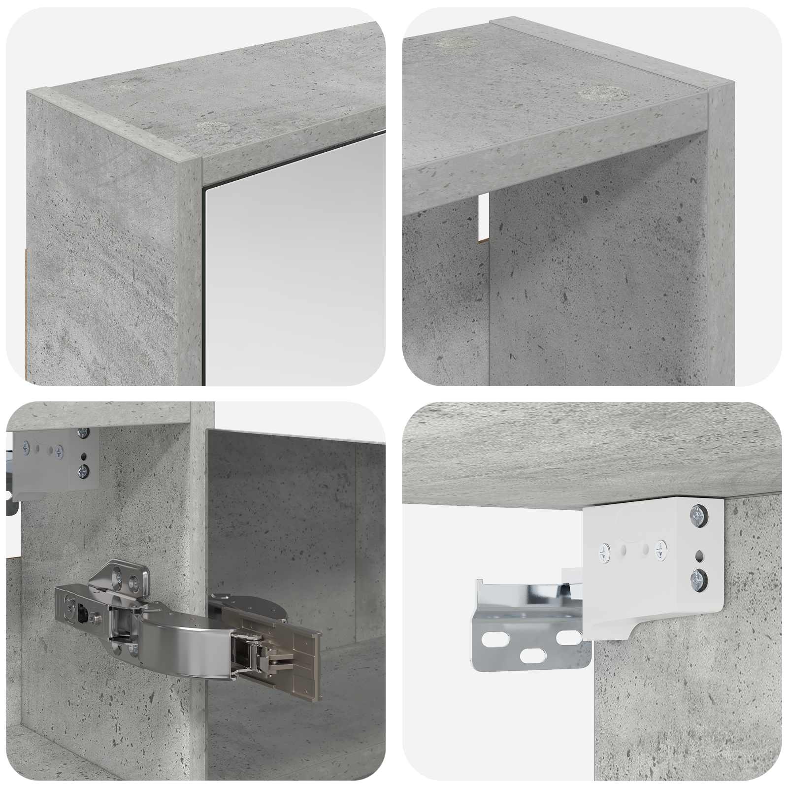 Badezimmerschrank-Set 3 pcs 126 x 16 x 62,5 cm Holzwerkstoff