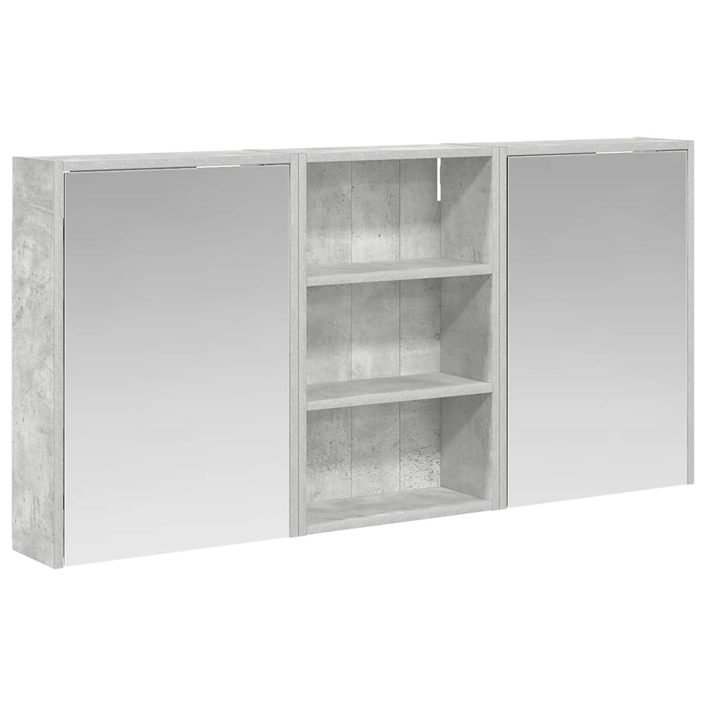 Badezimmerschrank-Set 3 pcs 126 x 16 x 62,5 cm Holzwerkstoff