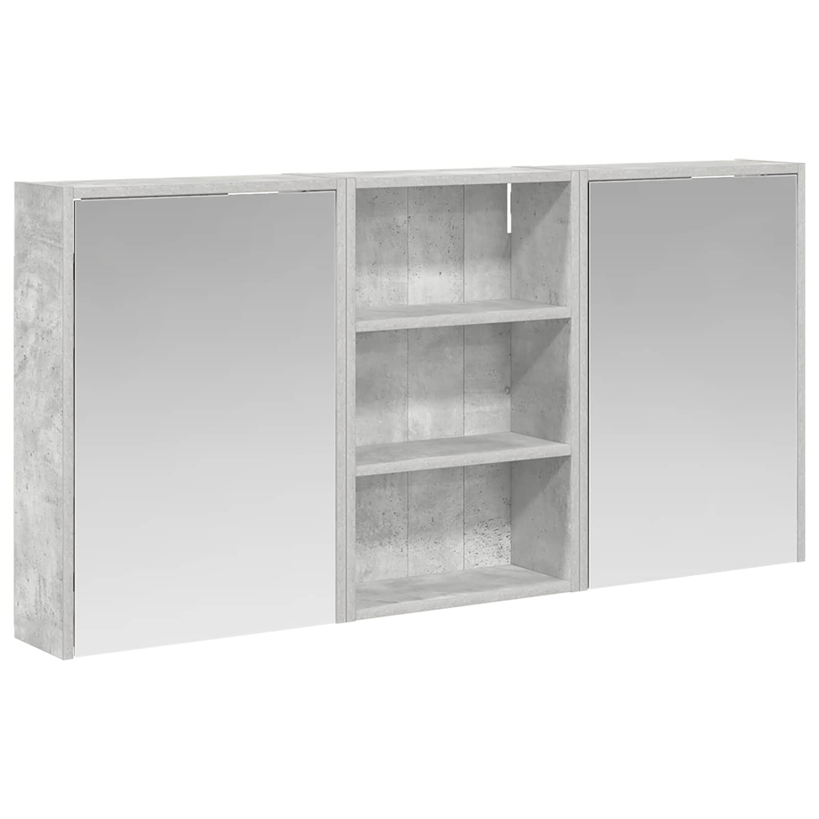 Badezimmerschrank-Set 3 pcs 126 x 16 x 62,5 cm Holzwerkstoff