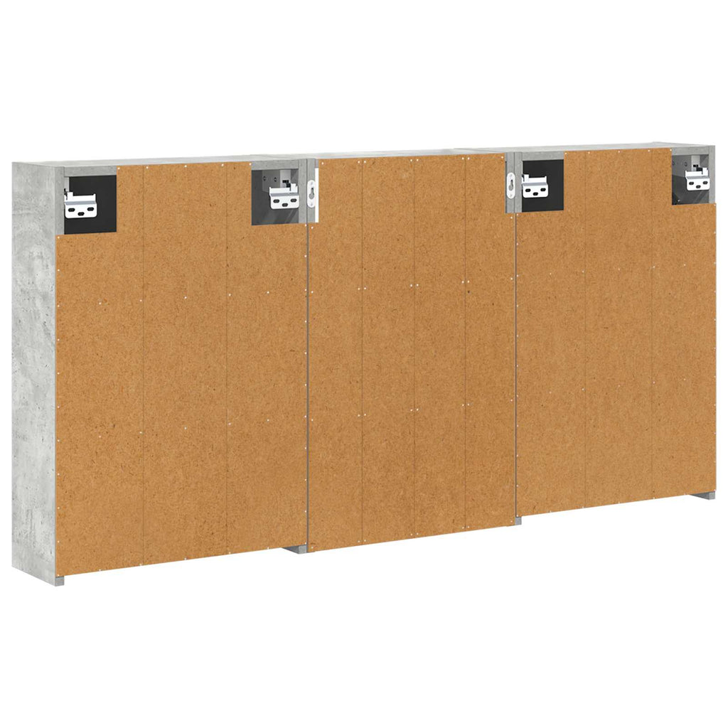 Badezimmerschrank-Set 3 pcs 126 x 16 x 62,5 cm Holzwerkstoff