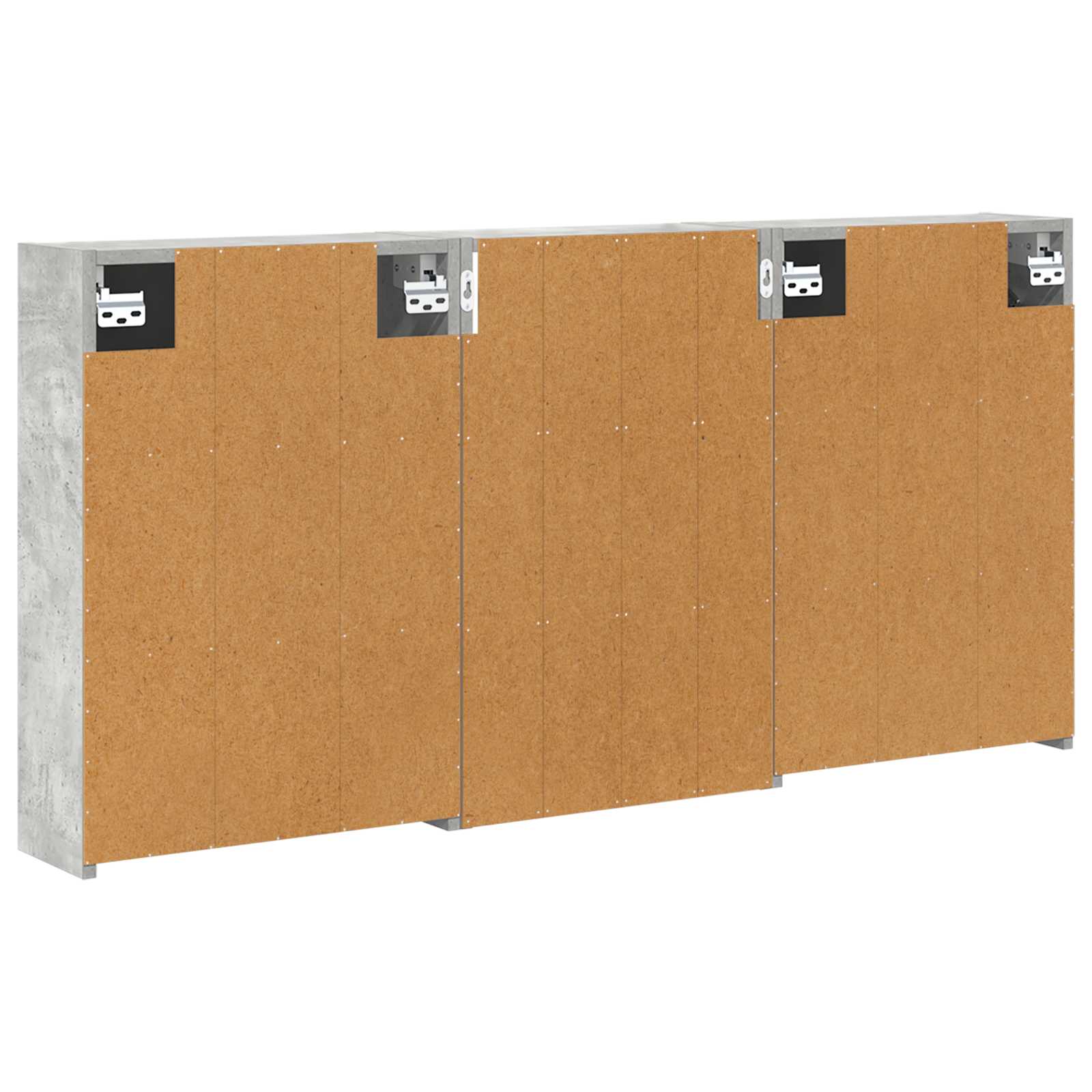 Badezimmerschrank-Set 3 pcs 126 x 16 x 62,5 cm Holzwerkstoff