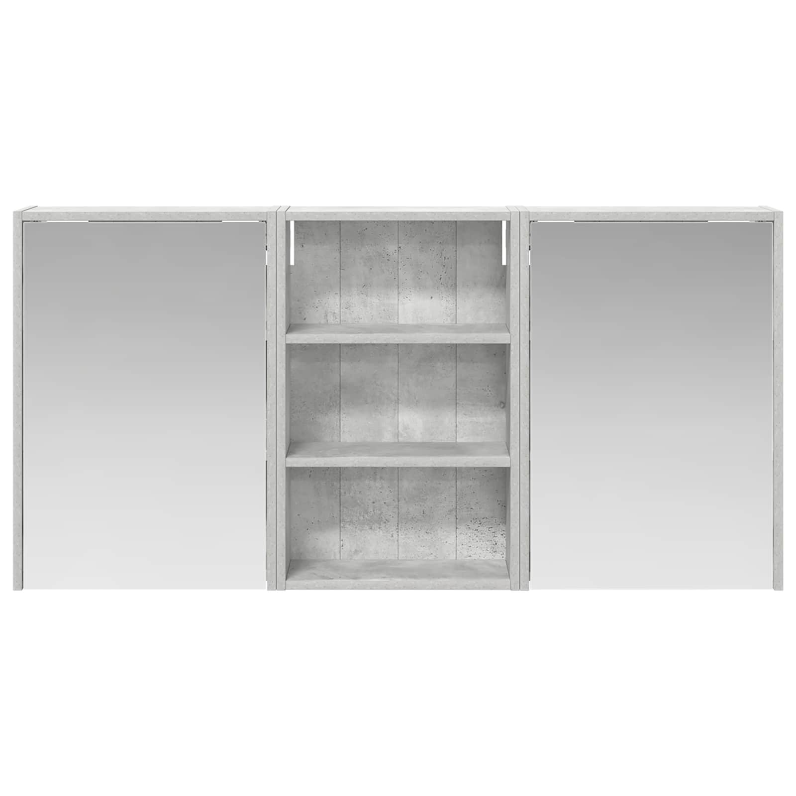 Badezimmerschrank-Set 3 pcs 126 x 16 x 62,5 cm Holzwerkstoff