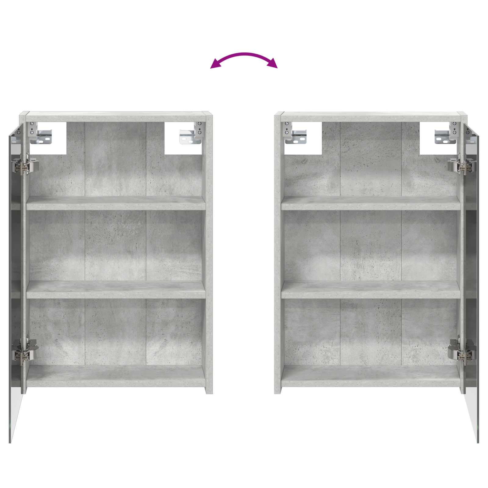 Badezimmerschrank-Set 3 pcs 126 x 16 x 62,5 cm Holzwerkstoff