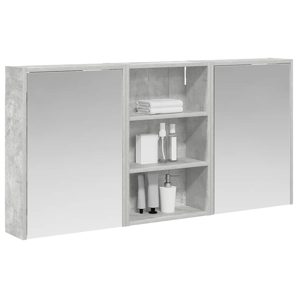 Badezimmerschrank-Set 3 pcs 126 x 16 x 62,5 cm Holzwerkstoff
