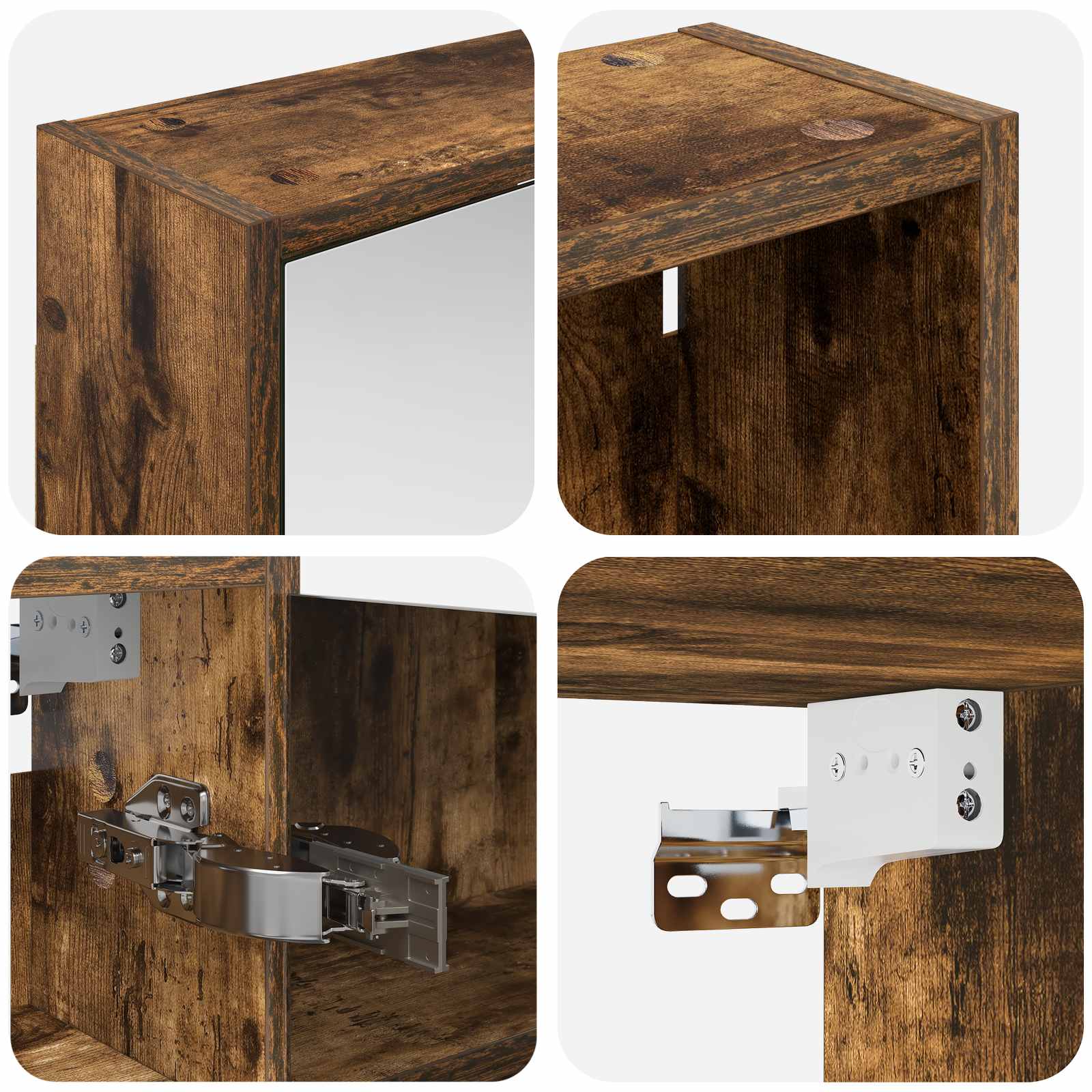 Badezimmerschrank-Set 3 pcs 126 x 16 x 62,5 cm Holzwerkstoff