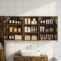 Badezimmerschrank-Set 3 pcs 126 x 16 x 62,5 cm Holzwerkstoff