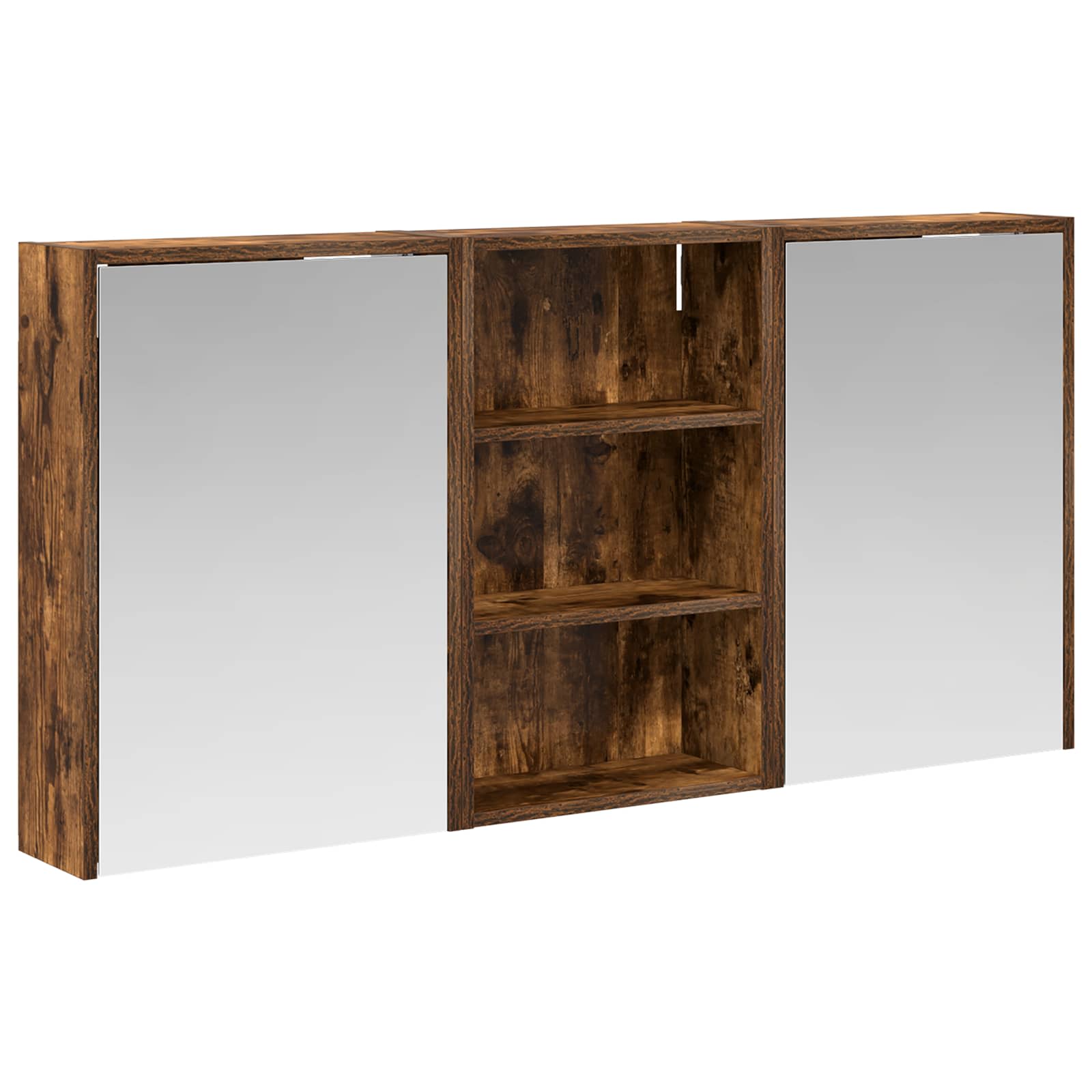 Badezimmerschrank-Set 3 pcs 126 x 16 x 62,5 cm Holzwerkstoff