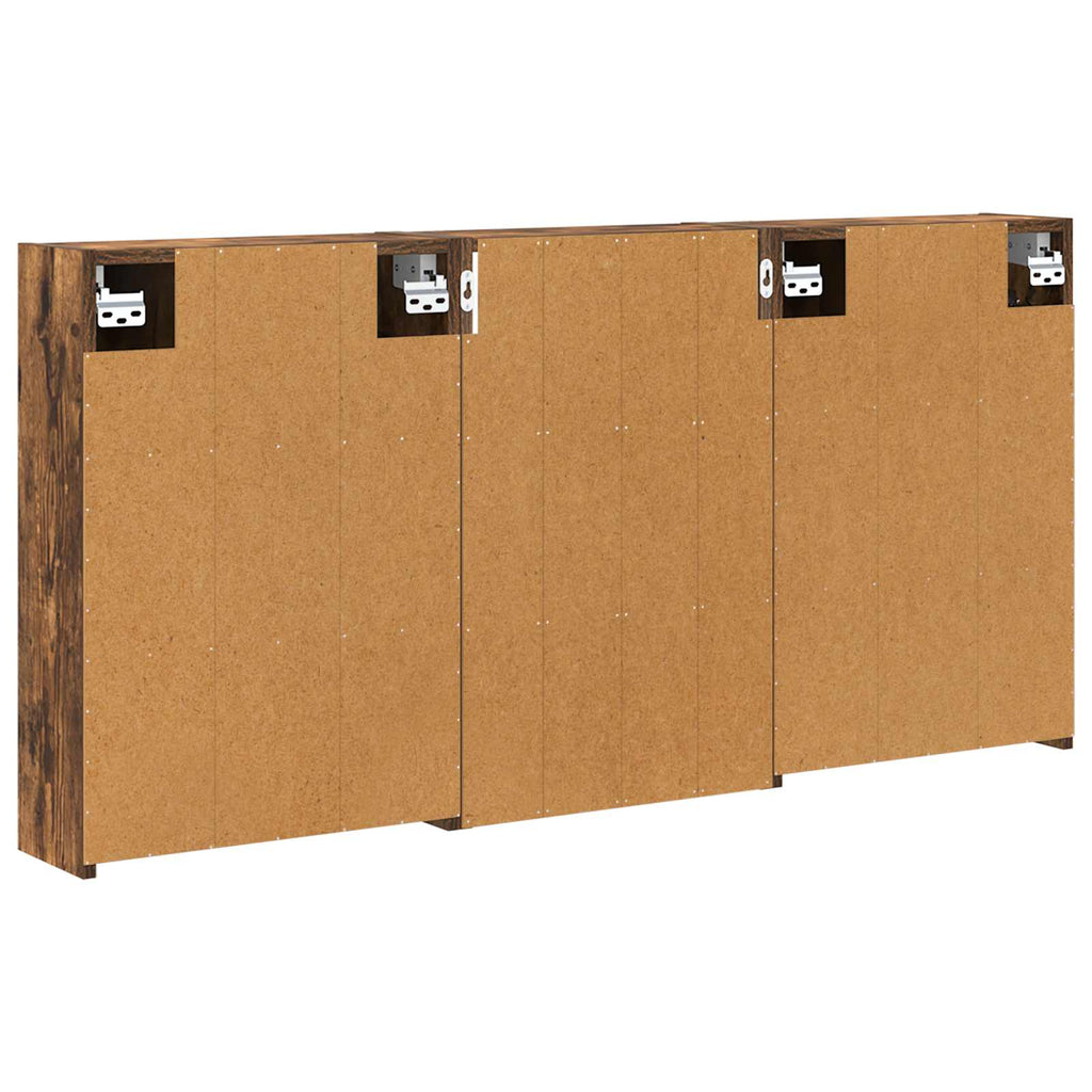 Badezimmerschrank-Set 3 pcs 126 x 16 x 62,5 cm Holzwerkstoff