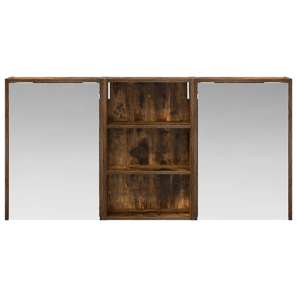 Badezimmerschrank-Set 3 pcs 126 x 16 x 62,5 cm Holzwerkstoff