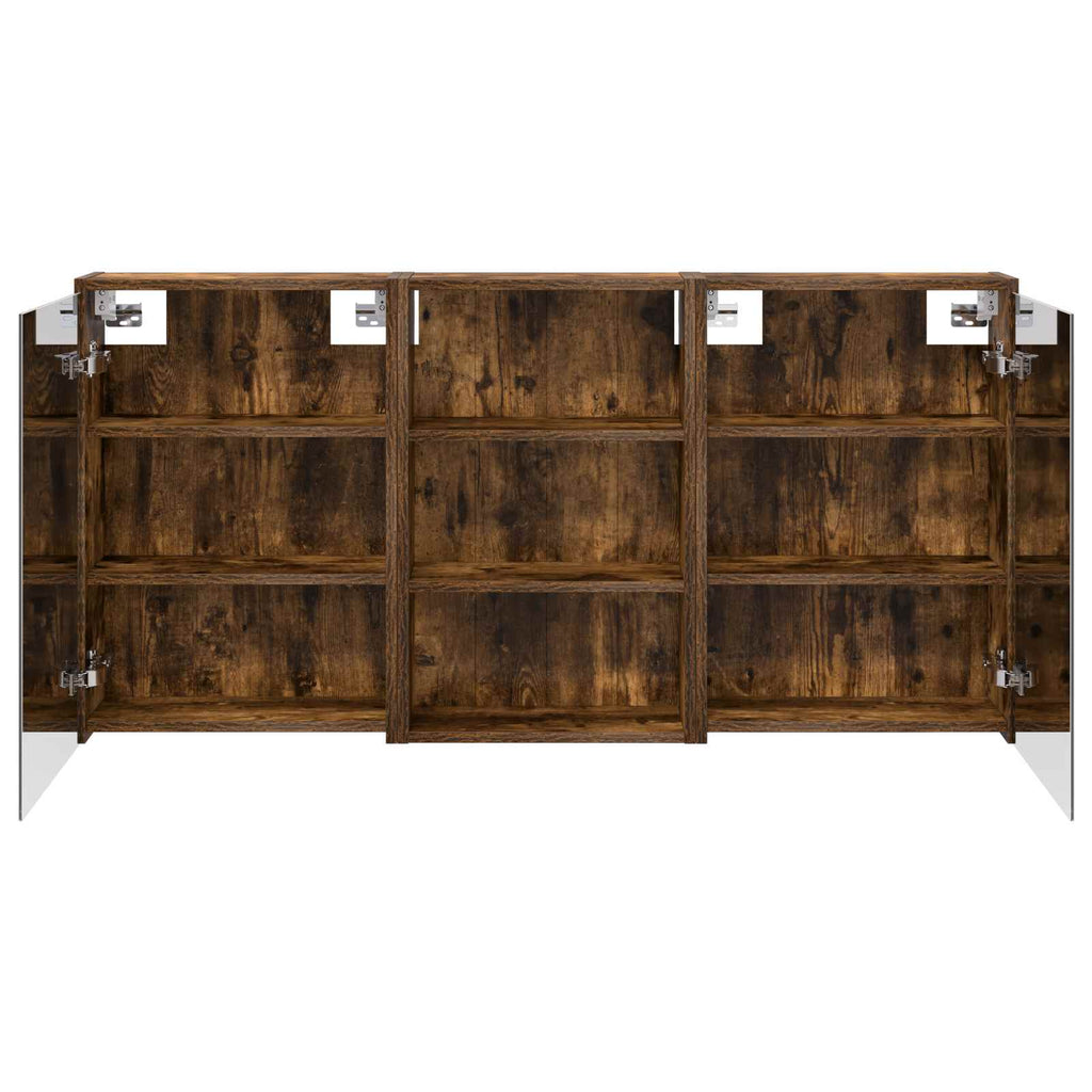 Badezimmerschrank-Set 3 pcs 126 x 16 x 62,5 cm Holzwerkstoff
