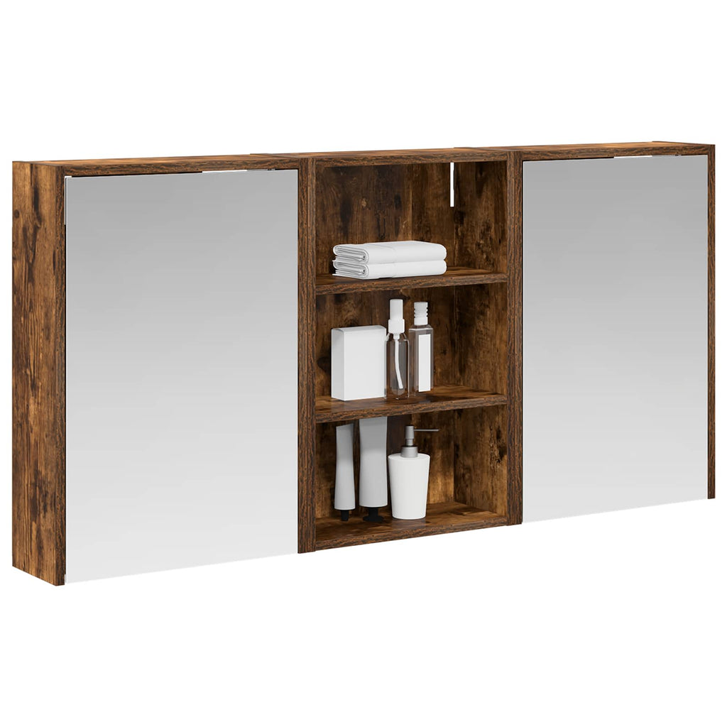 Badezimmerschrank-Set 3 pcs 126 x 16 x 62,5 cm Holzwerkstoff