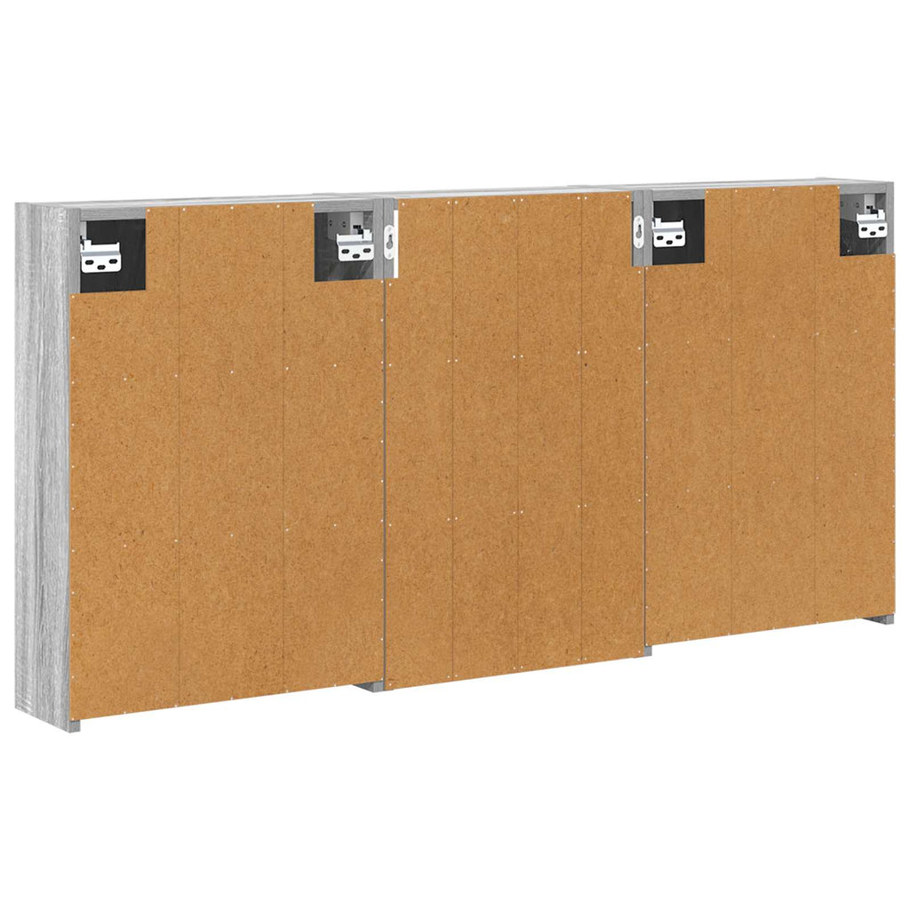 Badezimmerschrank-Set 3 pcs 126 x 16 x 62,5 cm Holzwerkstoff