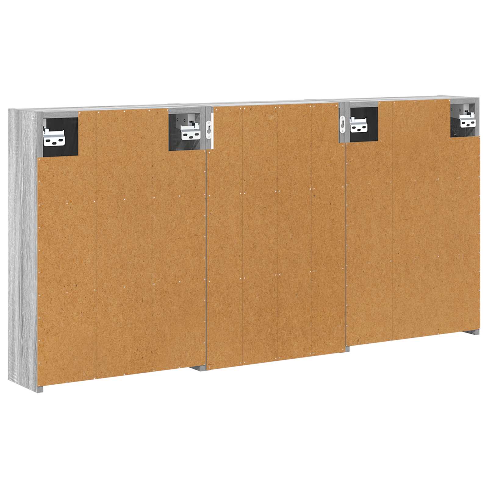 Badezimmerschrank-Set 3 pcs 126 x 16 x 62,5 cm Holzwerkstoff