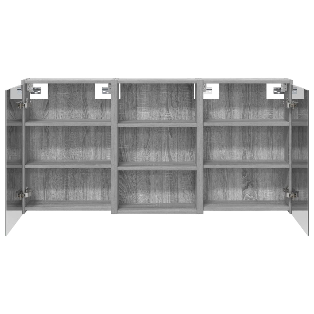 Badezimmerschrank-Set 3 pcs 126 x 16 x 62,5 cm Holzwerkstoff
