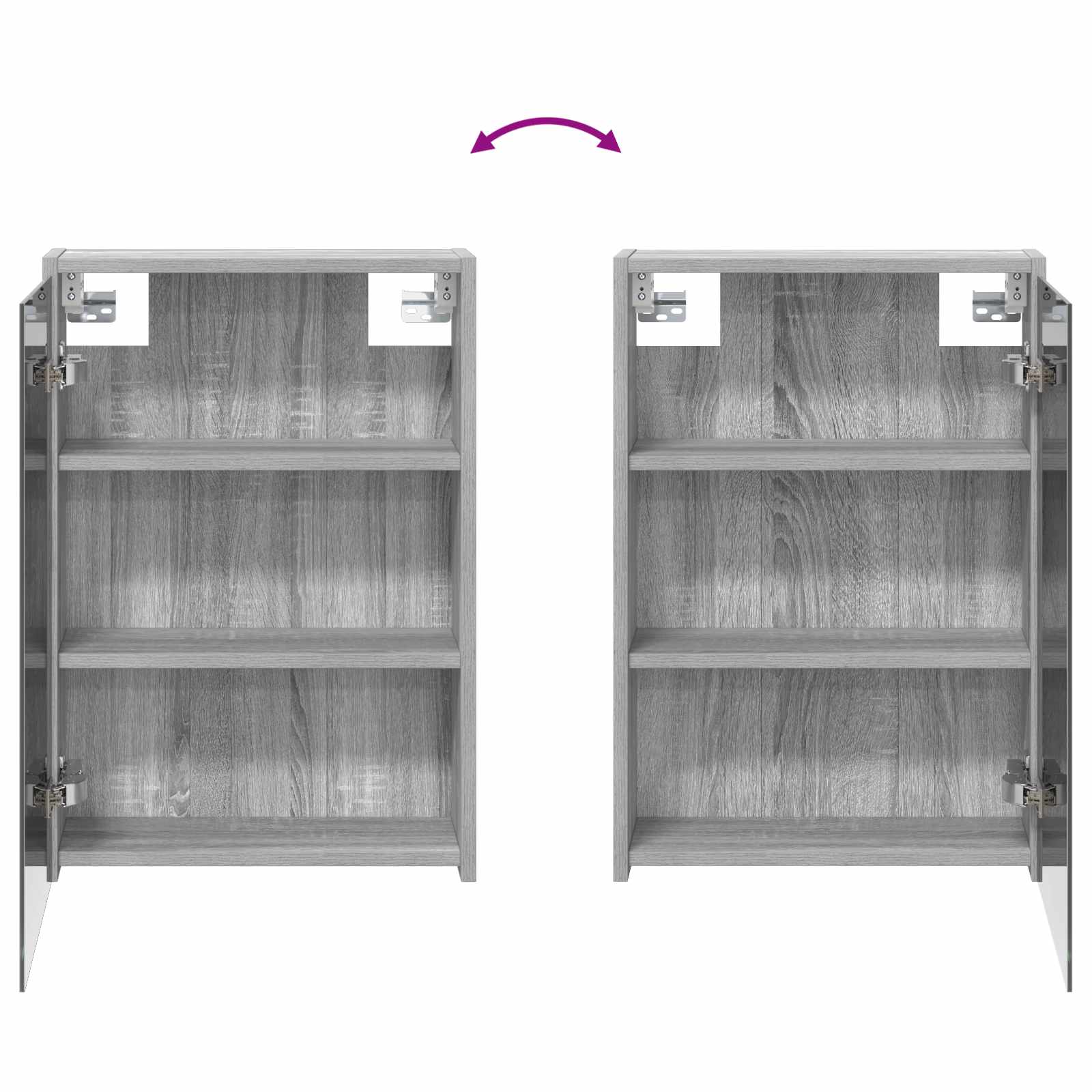 Badezimmerschrank-Set 3 pcs 126 x 16 x 62,5 cm Holzwerkstoff