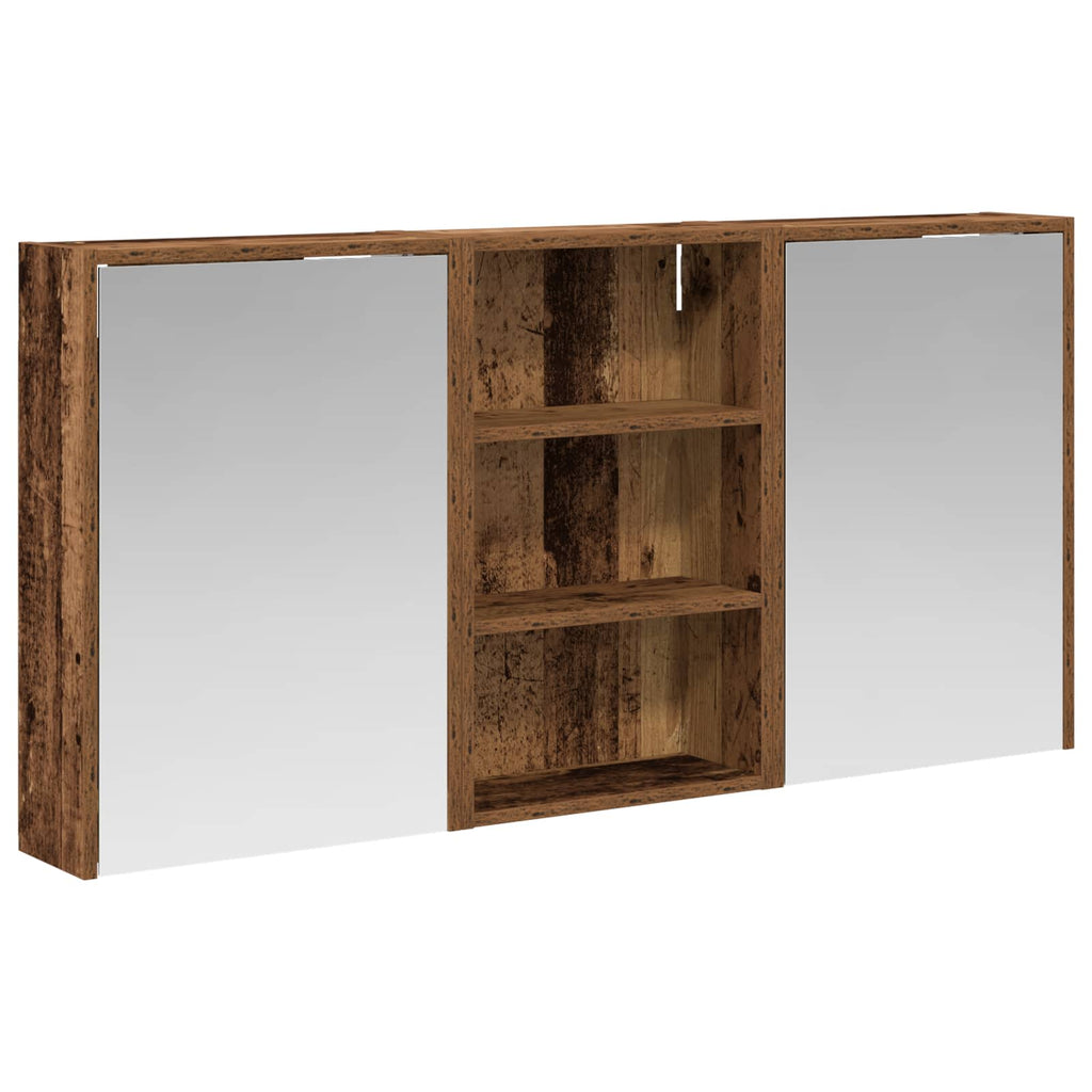 Badezimmerschrank-Set 3 pcs 126 x 16 x 62,5 cm Holzwerkstoff