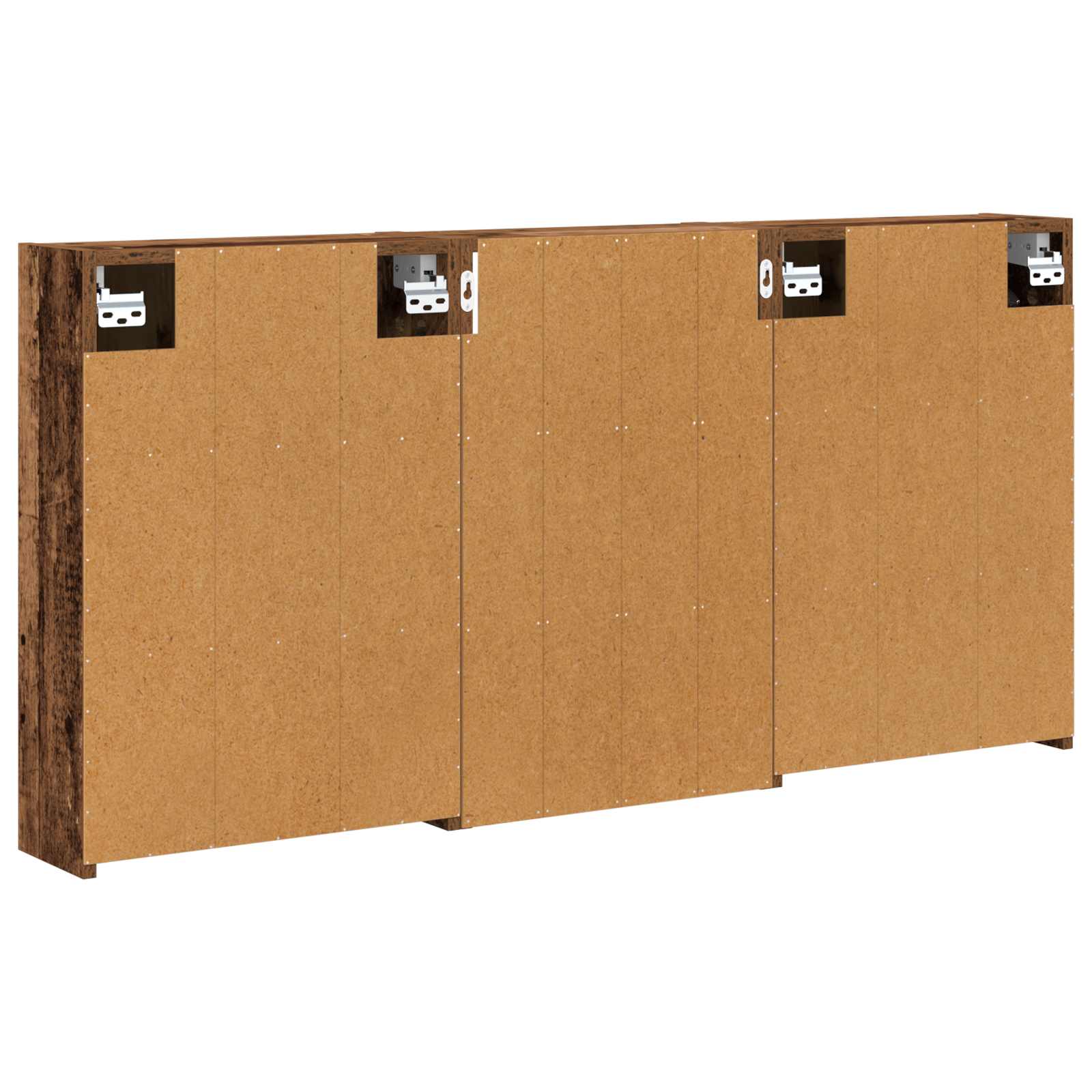 Badezimmerschrank-Set 3 pcs 126 x 16 x 62,5 cm Holzwerkstoff