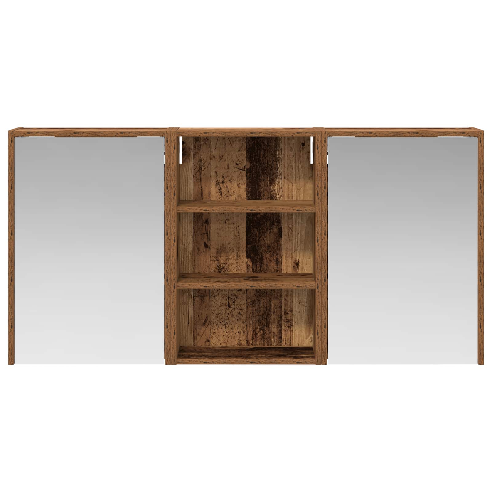 Badezimmerschrank-Set 3 pcs 126 x 16 x 62,5 cm Holzwerkstoff