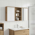 Badezimmerschrank-Set 3 pcs 126 x 16 x 62,5 cm Holzwerkstoff