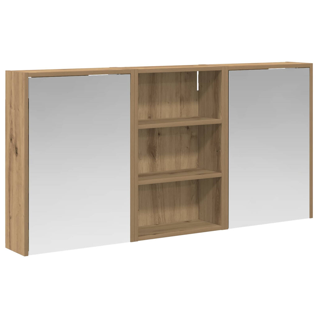Badezimmerschrank-Set 3 pcs 126 x 16 x 62,5 cm Holzwerkstoff