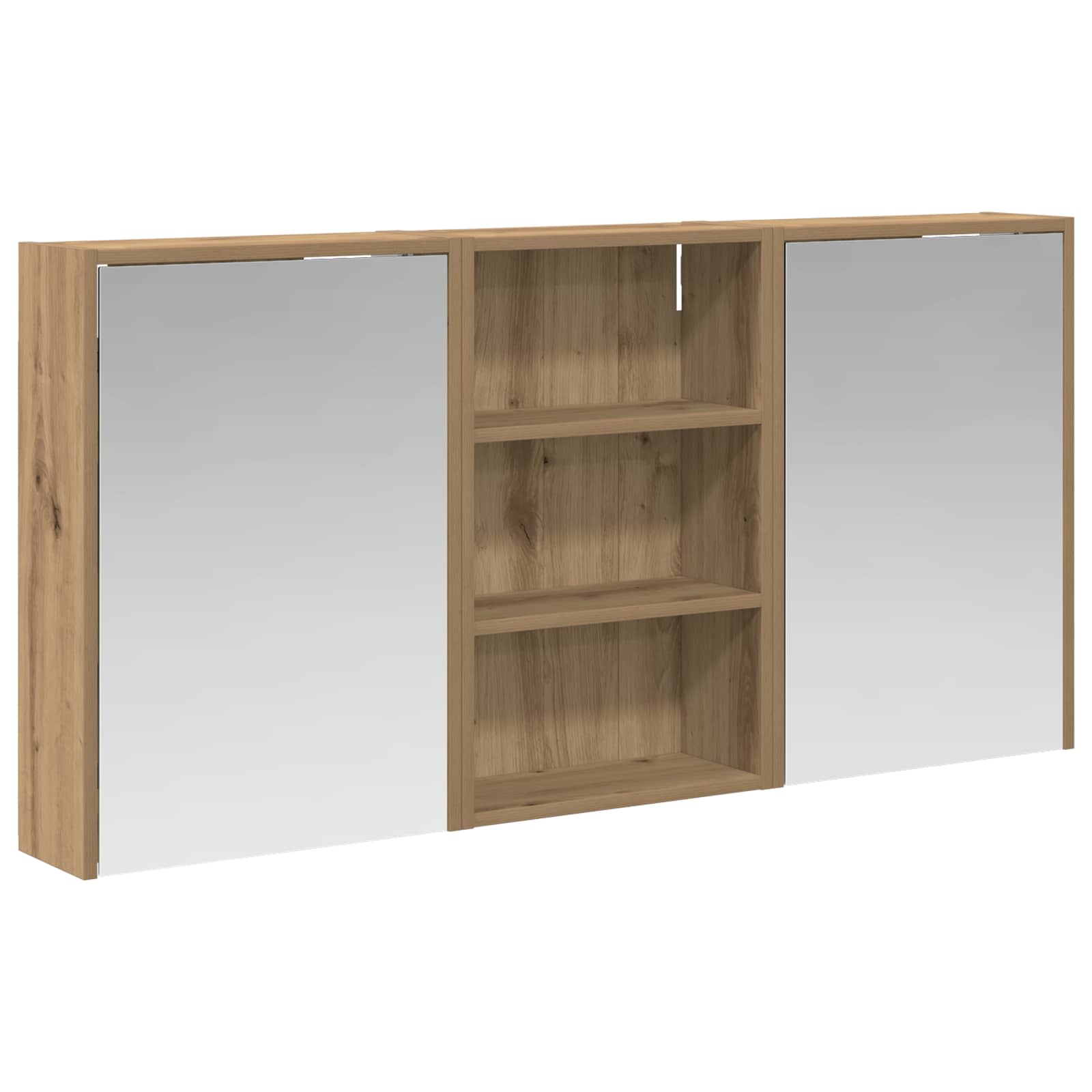 Badezimmerschrank-Set 3 pcs 126 x 16 x 62,5 cm Holzwerkstoff